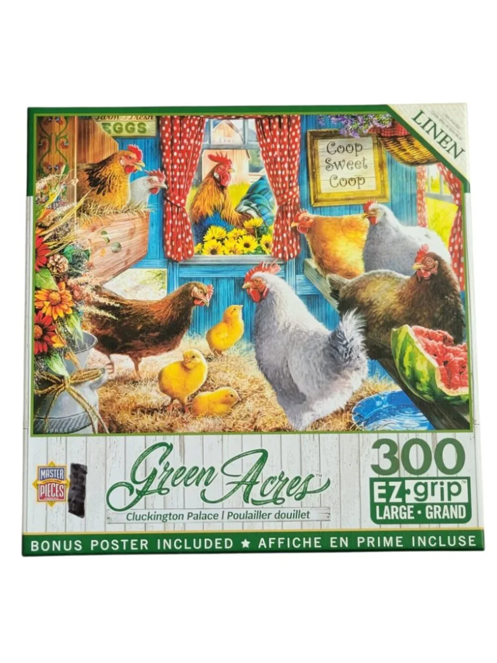 Lot of 4 MasterPieces Green Acres & Family Time EZ Grip Jigsaw Puzzles
